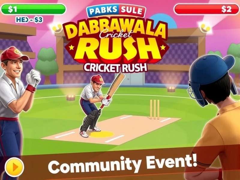 Dabbawala Cricket Rush Game Screenshot